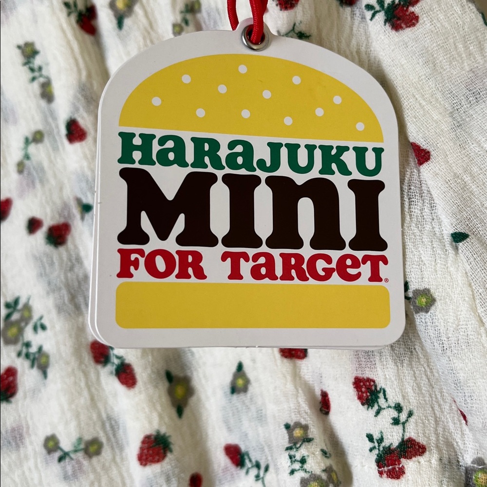 Harajuku Mini for Target Strawberry Cotton Gauze Skirt Gwen Stefani NWT Size XL - Picture 5 of 10